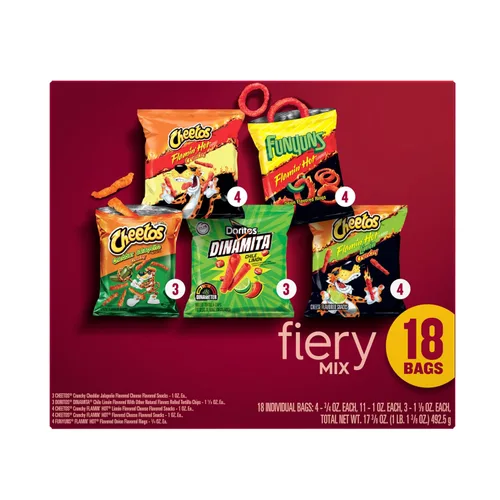 Vista 2 de Frito-Lay Fiery Mix - Paquete variado (18 unidades)