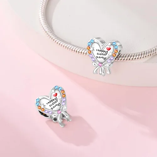 Vista 31 de KUNSIR Los abalorios se adaptan a pulseras Pandora para mujer, plata de ley 925, cuentas colgantes de joyería para niñas, dijes de feliz cumpleaños