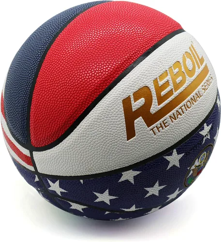 Vista 2 de Premium Rubber/Leather Basketball - Kids & Youth, Size 3/4/5/6/7