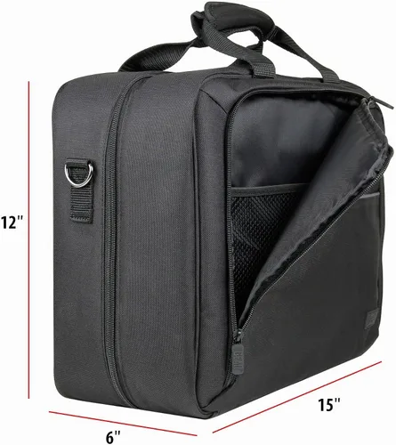 Vista 6 de Gear Bolsa para trasladar video proyector. Para ViewSonic PJD5155/PJD5134, Epson VS240, VS230, EX21, EX31, EX71 y otros. El interior tiene