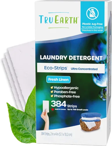 Vista 9 de Tru Earth Hojas compactas de detergente seco para ropa – hasta 768 cargas (384 unidades) – Sin parabenos – Detergente sin líquido original