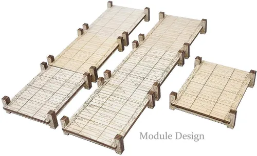 Vista 5 de Battle Ship Terrain + D&D Bridge, Muelle, Pasarela Set para Calabozos y Dragones, Pathfinder, D&D y RPG de mesa