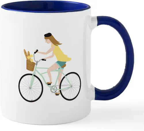 Vista 17 de CafePress Bicycle Bike Riding 11 Oz Ceramic Mug 11 oz (325 ml) Ceramic Coffee Mug