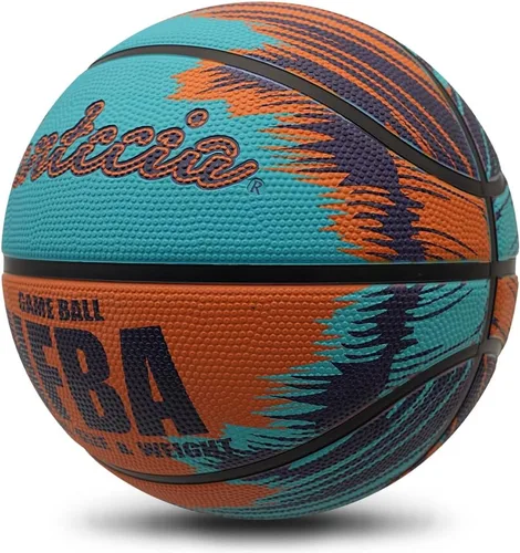 Vista 2 de Baloncesto tamaño 7 con bomba, baloncesto de entrenamiento en calle para interiores y exteriores, para hombres, mujeres, jóvenes