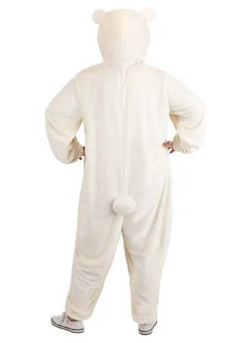 Vista 4 de Disfraz Onesie de Oso Polar Talla Plus para Adultos Multicolor