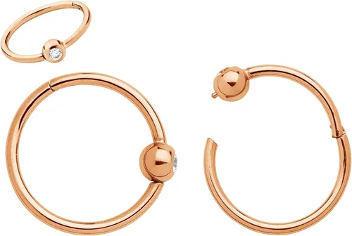 Vista 8 de 365 Sleepers Anillo de titanio de 18G de 0.236 a 0.394 pulgadas, con bisagras, segmento BCR, hélice, tragus, septum, nariz, labio, arete de aro