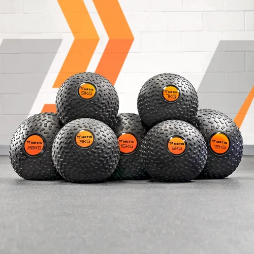 Vista 5 de METIS Pelotas de fitness [7lbs-66lbs] Construye fuerza y mejora el fitness con pelotas de golpe resistentes a rebotes, disponibles individualmente