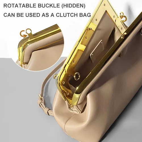 Vista 4 de Women Clutch Purse Crossbody Bags,PU Leather Shoulder Bag with Metal Clasp Closure Cross Body Handbags Trendy Bags
