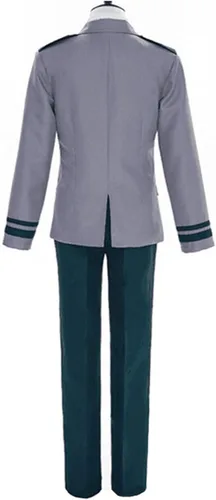 Vista 2 de XCJLW Disfraz de uniforme de escuela secundaria para hombre con corbata