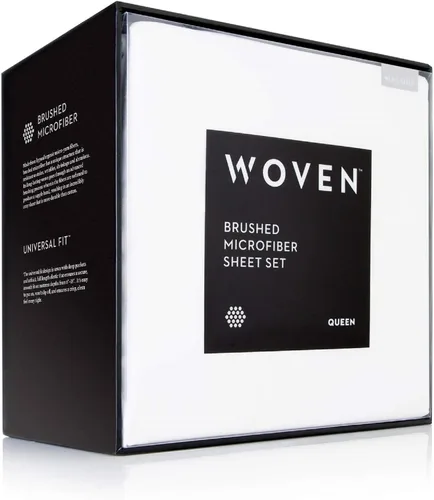 Vista 7 de Juego de ropa de cama Malouf®, 100% sábanas de microfibra, supersuave, de lujo, resistente a las arrugas, Ceniza, King
