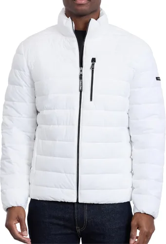 Vista 18 de Calvin Klein Abrigo acolchado con cremallera completa para hombre Negro