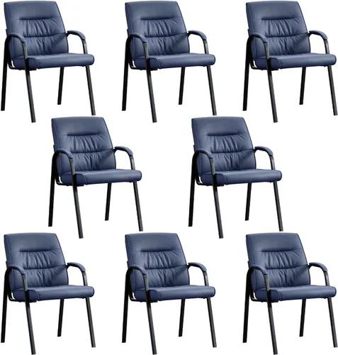 Vista 23 de Juego de 2 sillas de recepción de invitados de oficina, sillas de sala de conferencias, sillas de sala de espera, 2 unidades, silla de escritorio