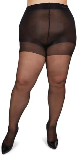 Vista 8 de MeMoi Medias energizantes de talla grande con control de curvas para mujer, medias semiopacas, medias ligeras para mujer Beige (City Beige)