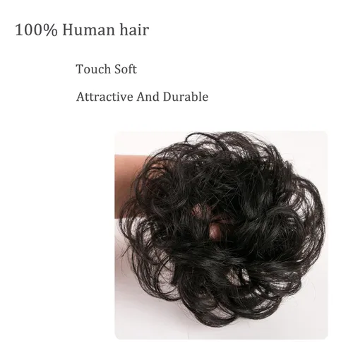 Vista 2 de Flequillo de cabello humano para mujer, clip de pelo de color platino