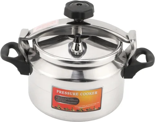 Vista 5 de Olla a presión de acero inoxidable, recipiente a presión a prueba de explosiones de aluminio de gran capacidad con fondo compuesto para estufas