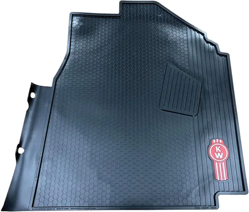 Vista 2 de Kenworth Alfombrillas de goma OEM para todo tipo de clima con logotipo para servicio mediano T180 T280 T380 T380 V T480 T480V