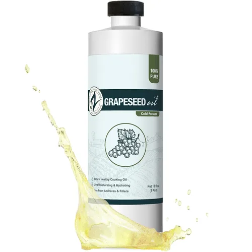 Vista 13 de 100 % aceite puro de semilla de uva, prensado en frío, virgen, sin diluir