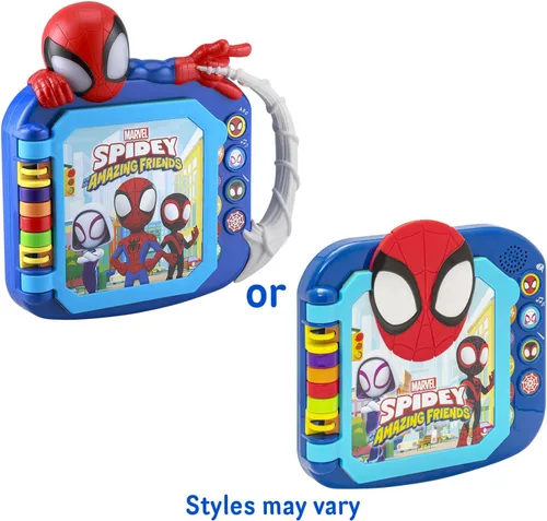 Vista 7 de Spidey and His Amazing Friends Book, juguetes para niños pequeños con juegos de aprendizaje preescolar integrados, juguetes educativos para niños