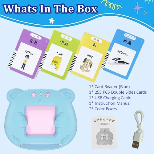 Vista 5 de RT&BS Tarjetas didácticas cantonesas en chino inglés, tarjeta de aprendizaje trilingüe, juguetes de tarjetas de aprendizaje chino, tarjetas flash