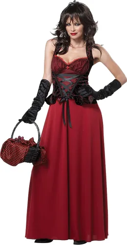Vista 2 de Disfraz de Caperucita Roja de California Costumes para mujer adulta