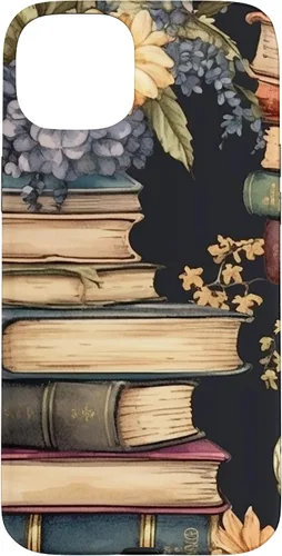 Vista 9 de Funda para iPhone 16 Vintage Floral Book Lover