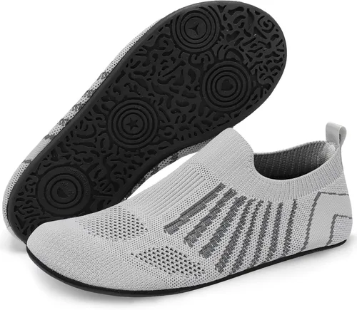 Vista 3 de Scurtain Pantuflas unisex con suela de goma para adultos