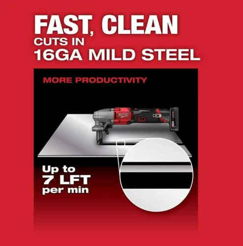 Vista 5 de Milwaukee y Milwaukee M12 FUEL 16 - Pinza de velocidad variable de calibre 16, solo herramienta