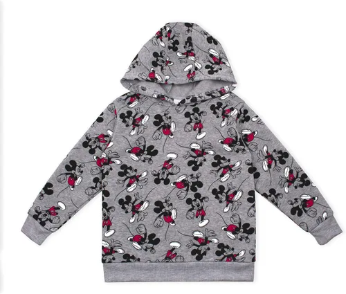 Vista 2 de Disney Mickey Mouse - Paquete de 2 sudaderas con capucha para niños pequeños y pequeños, grisnegrorojo
