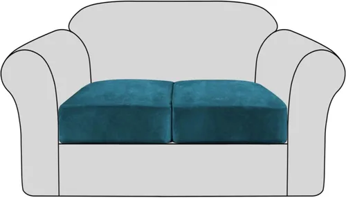 Vista 19 de Fundas de cojín elásticas de terciopelo para sofá, fundas de cojín de felpa suave, protector de muebles, funda de cojín antideslizante con parte