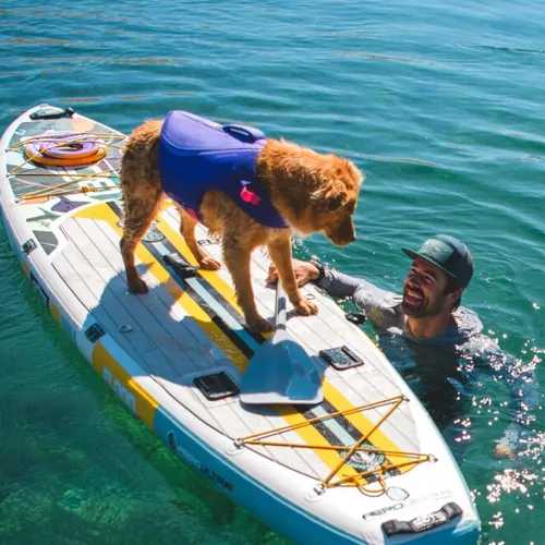 Vista 10 de Ruffwear, Chaleco salvavidas para perro, chaleco de natación, azul profundo