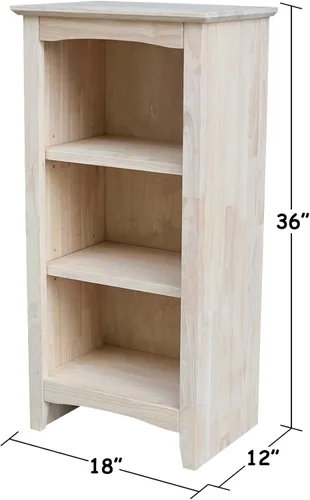 Vista 2 de Librería coctelera de madera maciza - 36" H