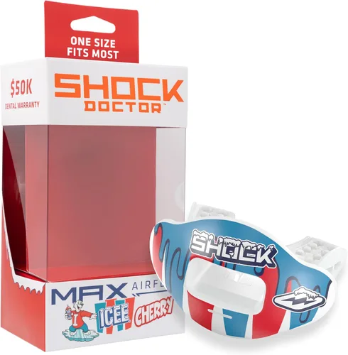 Vista 13 de Shock Doctor Kool Aid Protector Bucal para Labios - Máximo Flujo de Aire, Protección Completa de la Boca Compatible con Brackets, Protector