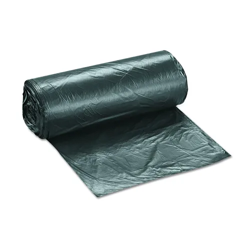 Vista 3 de Inteplast Group - Bolsas de basura comerciales de alta densidad, 60 L, 8 micrones, 61x83.8 cm, color negro, 50 bolsas/rollo, 20 rollos/cartón