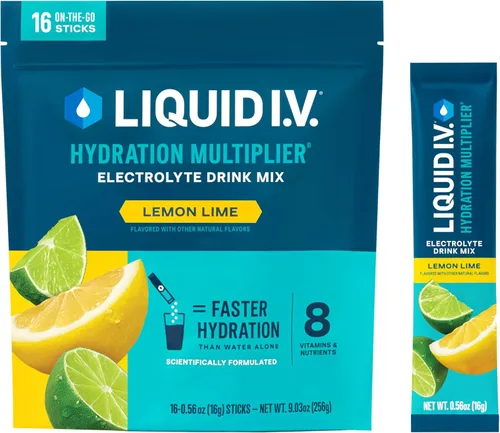 Vista 15 de Liquid I.V.® Hydration Multiplier - Popsicle Firecracker Mezcla en polvo de electrolitos para bebida 1 paquete (16 porciones)