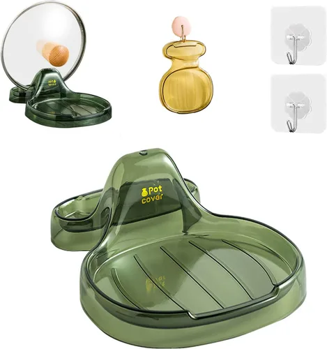Vista 3 de Espátula de cocina multifunción, soporte multifunción para espátulas de cocina con soporte para tapa, soporte de cuchara de plástico de grado Negro