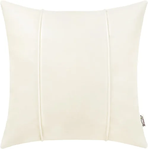 Vista 28 de BRAWARM Funda de almohada de piel sintética de 16 x 16 pulgadas, color Negro