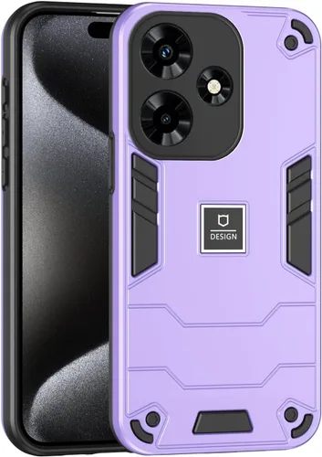 Vista 134 de Funda compatible con Redmi A1, compatible con Redmi A2 2 en 1 [PC dura + TPU], funda de teléfono negra