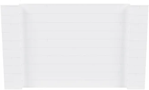 Vista 172 de EverBlock Kit de pared de 5 x 4 pies Bloques de construcción modulares Sistema de pared para edificios, pantallas y estructuras Divisor