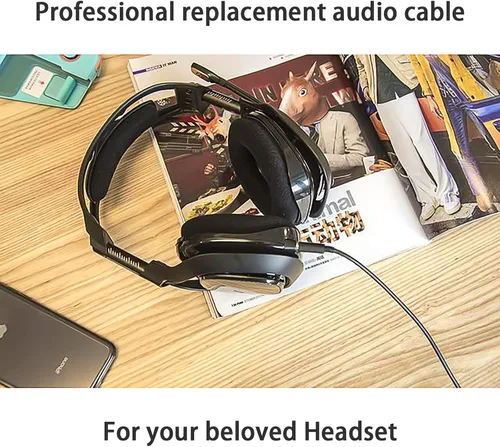 Vista 4 de JAINTA - Cable de repuesto A10 A40 compatible con auriculares Astro A10 A40 A30 A50, cable compatible con Xbox One Play Station 4, PS4, cable