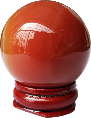 Vista 15 de Escultura de esfera de adivinación de cristal curativo de labradorita negra de 1.575 pulgadas, bola de piedras preciosas, colección decorativa