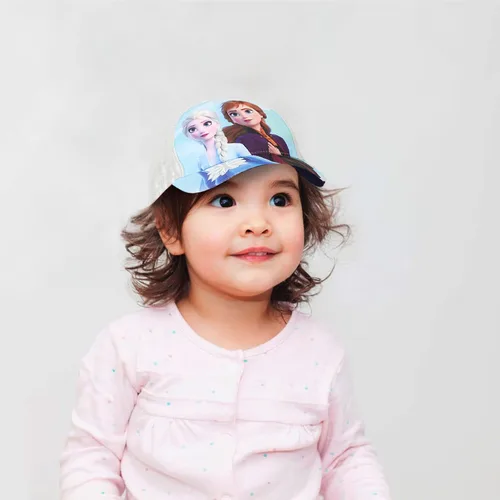 Vista 4 de Disney Girls' Frozen Baseball Cap - Princess Elsa and Anna Curved Brim Strap Back Hat (2T-7)