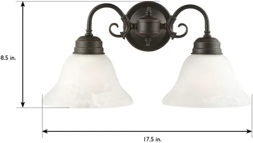 Vista 4 de Design House 503011 Millbridge - Lámpara de pared (1 foco), 514471, 60watts, 120.00 volts