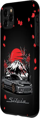Vista 2 de Funda gráfica para iPhone 11 Pro Max JDM Silvia Cherry Blossom Scene