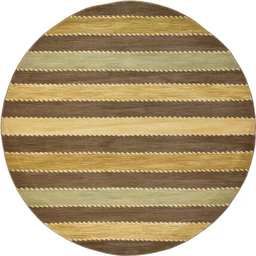 Vista 23 de Unique Loom Fars Collection - Alfombra de área - Monterey (2' 2" x 3' 1" Rectángulo, Marrón/Crema)