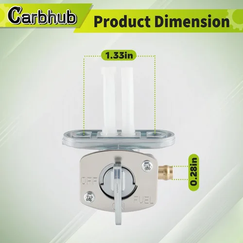 Vista 4 de Carbhub 4DP-24500-01 Válvula de apagado del interruptor del petcock de combustible del tanque de gasolina para Yamaha YZ80 YZ85 YZ250F YZ400F YZ426F