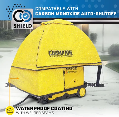 Vista 6 de Champion Power Equipment 100603 Storm Shield - Funda para generador inversor de clima severo de GenTent para inversores de 2000 a 8500 vatios