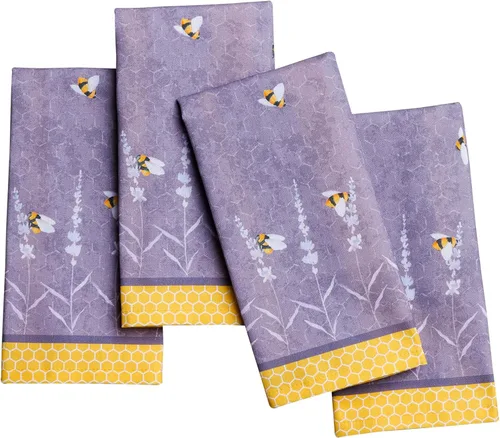 Vista 140 de Maison d' Hermine Juego de 4 servilletas de tela 100% algodón, suaves y duraderas, servilletas cuadradas reutilizables para uso diario, lavables