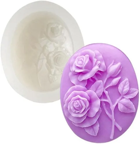 Vista 12 de Molde de silicona para velas, molde de jabón, herramienta de decoración de tartas, molde de resina para cera de jabón, yeso, manualidades, diseño