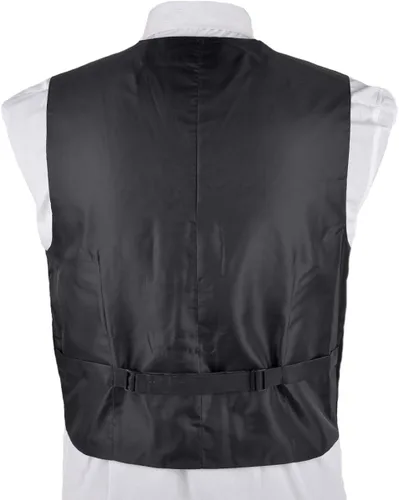 Vista 4 de boxed-gifts Umo Lorenzo Men Formal Suit Vest Polly Twill with Adjustable Waistband.