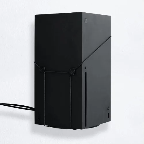 Vista 2 de Xbox Series X Wall Mount Solution by FLOATING GRIP - Mounting Kit for Hanging & Displaying Consoles in Video Gaming Room